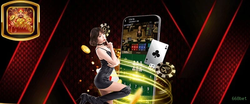 Imagem promocional da 668bet mostrando a plataforma e suas vantagens